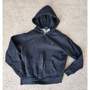 Polo Ralph Lauren Authentic Full Zip Hooded Jacket, Boys Large (14-16), Blue